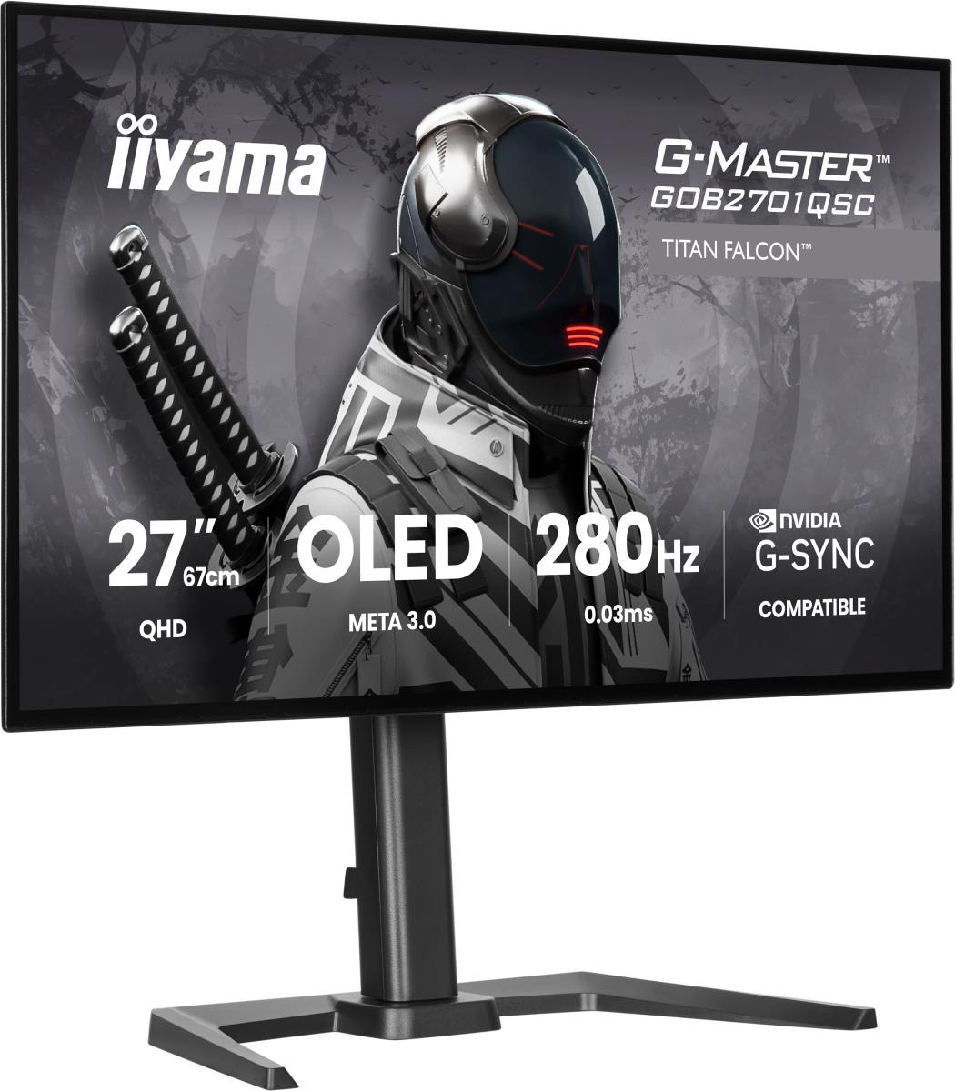 IiYAMA Desktop Monitor - G-MASTER GOB2701QSC-B1 - 27in - 2560x1440 (WQHD) - Black