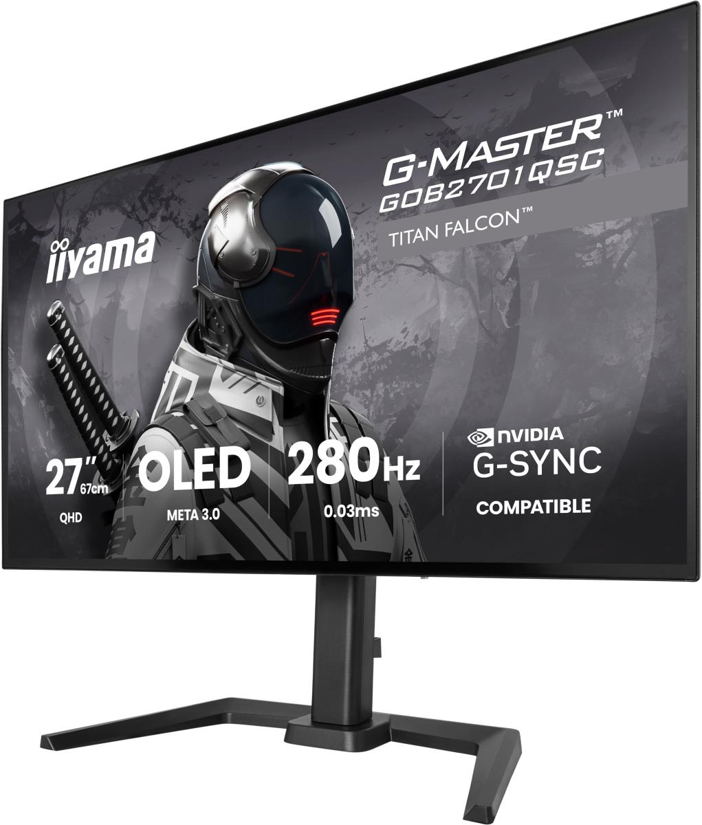 IiYAMA Desktop Monitor - G-MASTER GOB2701QSC-B1 - 27in - 2560x1440 (WQHD) - Black