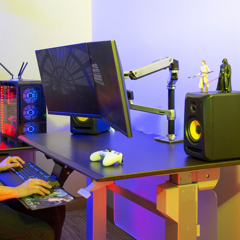 ERGOTRON Monitor Mount - LX Dual Stacking Arm - Desk - 2 monitor - Tilt/Pan/Rotate - up to 24in - Aluminium