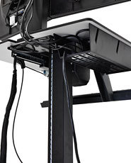 ERGOTRON Workfit-c Sit-stand Workstation For Single Large Display Hd With Mobile Cart Base (black/grey)