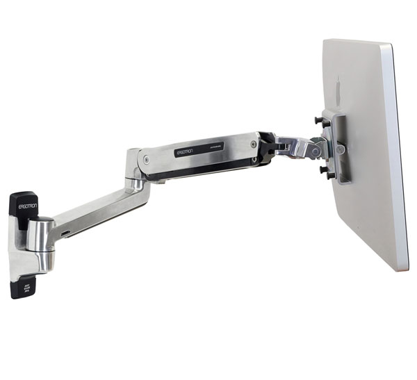 ERGOTRON Monitor Mount - LX HD Sit-Stand - wall - 1 monitor - Sit-Stand - Tilt/Pan/Rotate - up to 46in - Aluminium