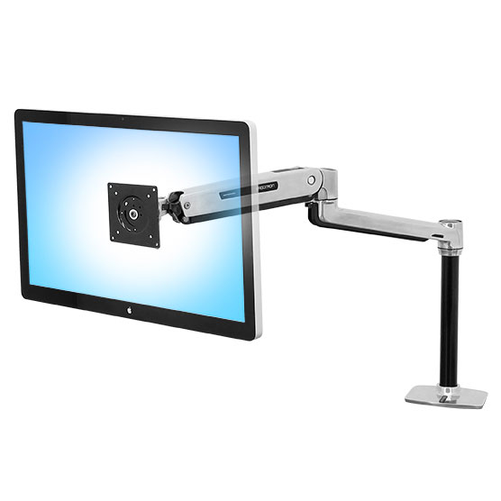 ERGOTRON Monitor Mount - LX Sit-Stand - Desk - 1 monitor - Tilt/Pan/Rotate - up to 43in - Aluminium