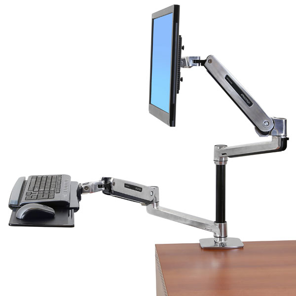 ERGOTRON Monitor Mount - LX Sit-Stand - Desk - 1 monitor - Tilt/Pan/Rotate - up to 43in - Aluminium