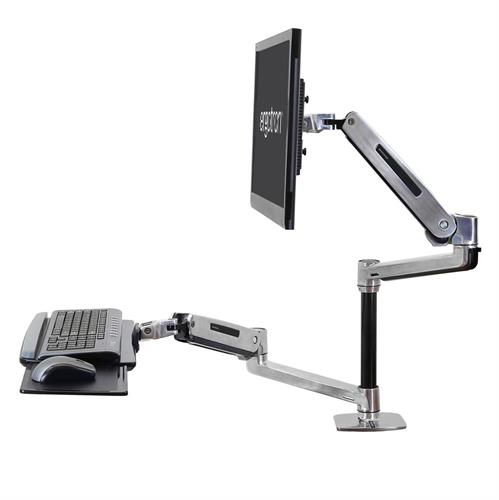 ERGOTRON Sit-Stand Desk Arm - WorkFit-LX - Desk - 1 Monitor - Tilt/Pan/Rotation - Up to 42in - Aluminium