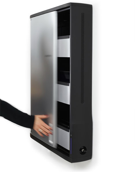 ERGOTRON Zip12 Charging Wall Mount Storage Cabinet (black/silver) Uk / Ie
