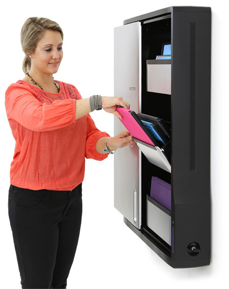ERGOTRON Zip12 Charging Wall Mount Storage Cabinet (black/silver) Uk / Ie