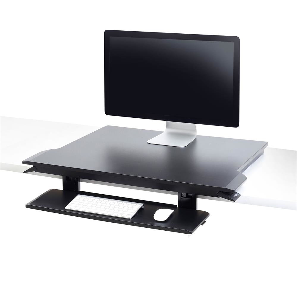 ERGOTRON WorkFit-TX Standing Desk Converter Sit-Stand Desk Workstation - Height-Adjustable Keyboard