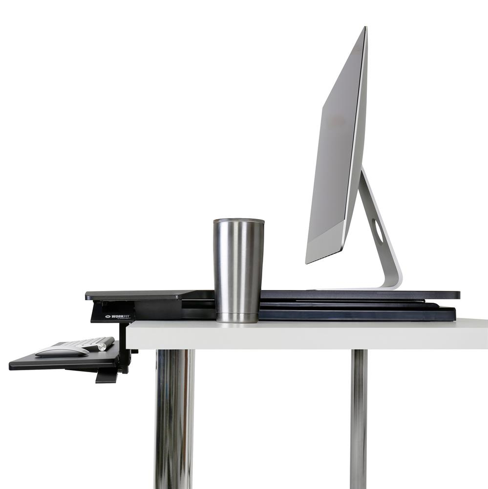 ERGOTRON WorkFit-TX Standing Desk Converter Sit-Stand Desk Workstation - Height-Adjustable Keyboard