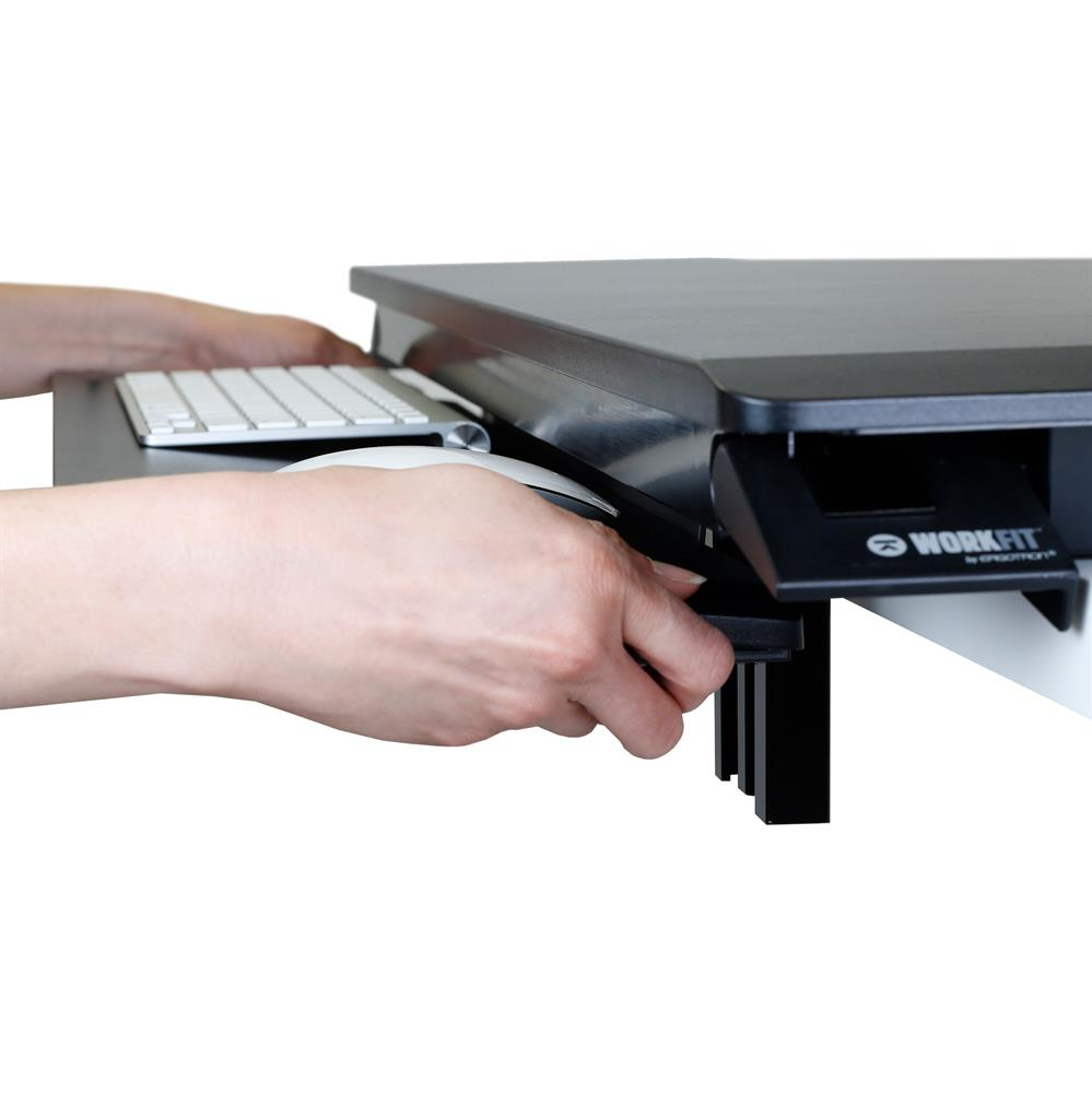 ERGOTRON WorkFit-TX Standing Desk Converter Sit-Stand Desk Workstation - Height-Adjustable Keyboard