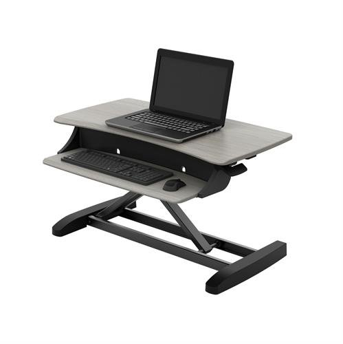ERGOTRON WorkFit-Z Mini, Standing Desk Workstation Sit-Stand Desk Converter - Small Surface
