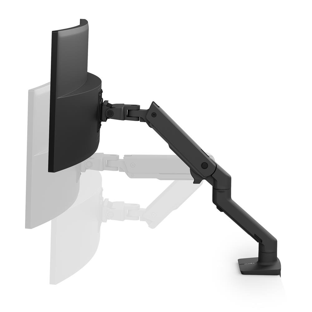 ERGOTRON Monitor Mount - HX Desk Monitor Arm - 1 monitor - Tilt/Pan/Rotate - up to 49in - Black