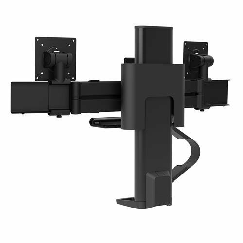 ERGOTRON Monitor Mount - TRACE - Desk - 2 monitor - Tilt/Pan/Rotate - up to 27in - Black