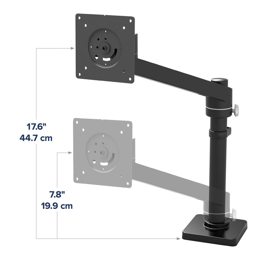 ERGOTRON Monitor Mount - NX - Desk - 1 monitor - Tilt/Pan/Rotate - up to 34in - Black