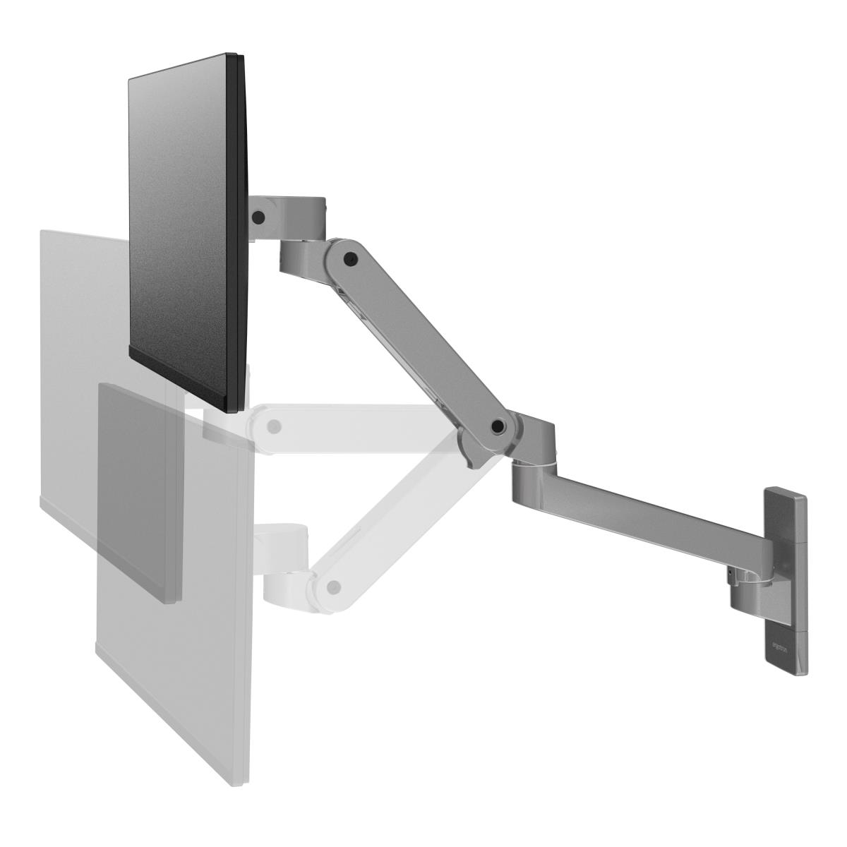 ERGOTRON Monitor Mount - LX Pro - Wall - 1 monitor - Tilt/Pan/Rotate - up to 34in - Dark Grey