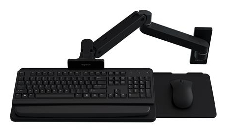 ERGOTRON Lx Pro Arm Keyboard Tray Wall Mount - Matte Black
