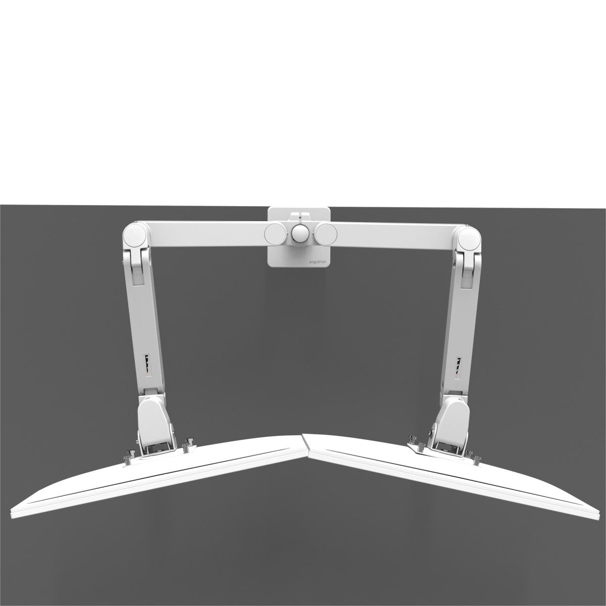 ERGOTRON Monitor Mount - LX Pro Dual Side-by-Side Arm - Desk - 2 monitor - Tilt/Pan/Rotate - up to 27in - White
