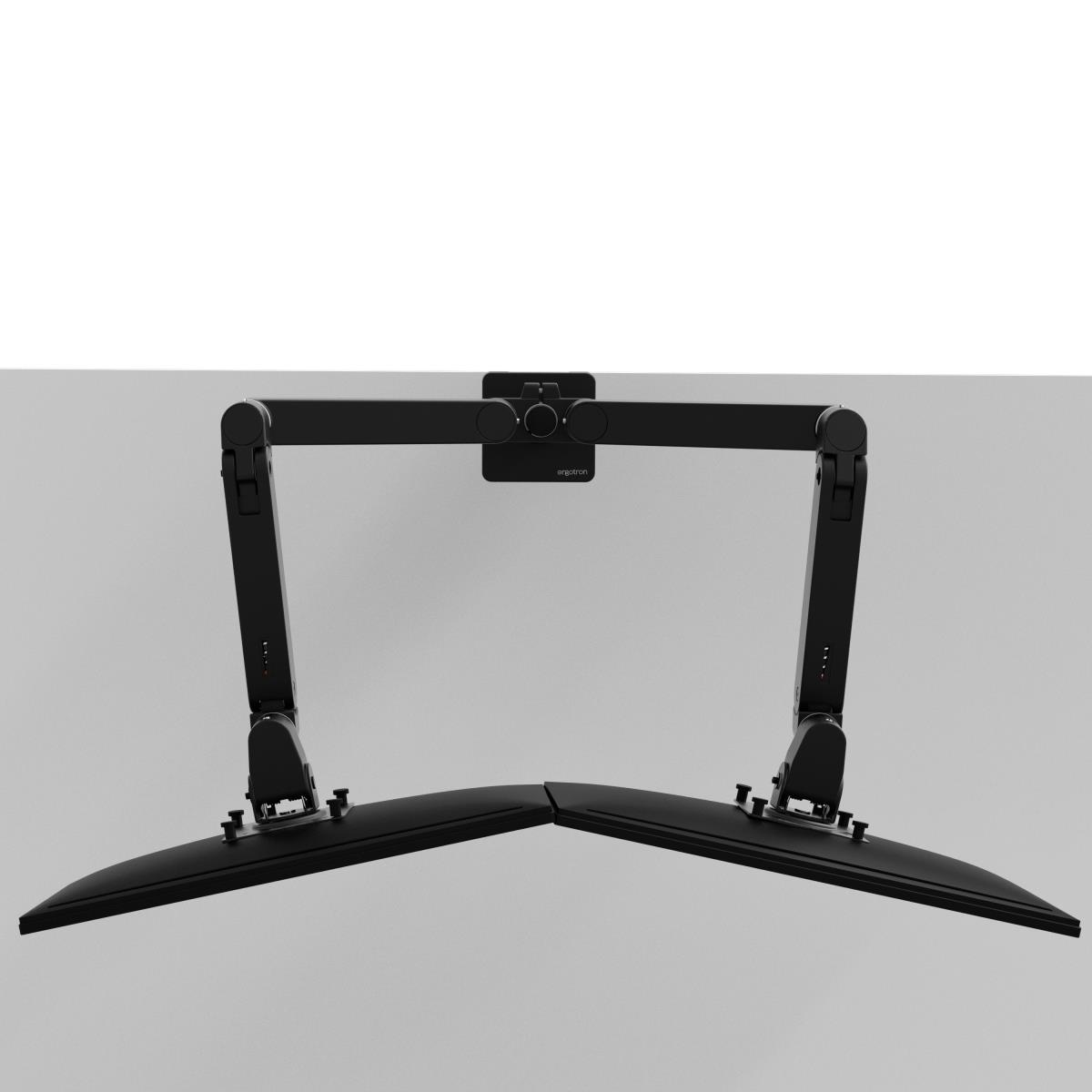 ERGOTRON Monitor Mount - LX Pro Dual Side-by-Side Arm - Desk - 2 monitor - Tilt/Pan/Rotate - up to 27in - Black