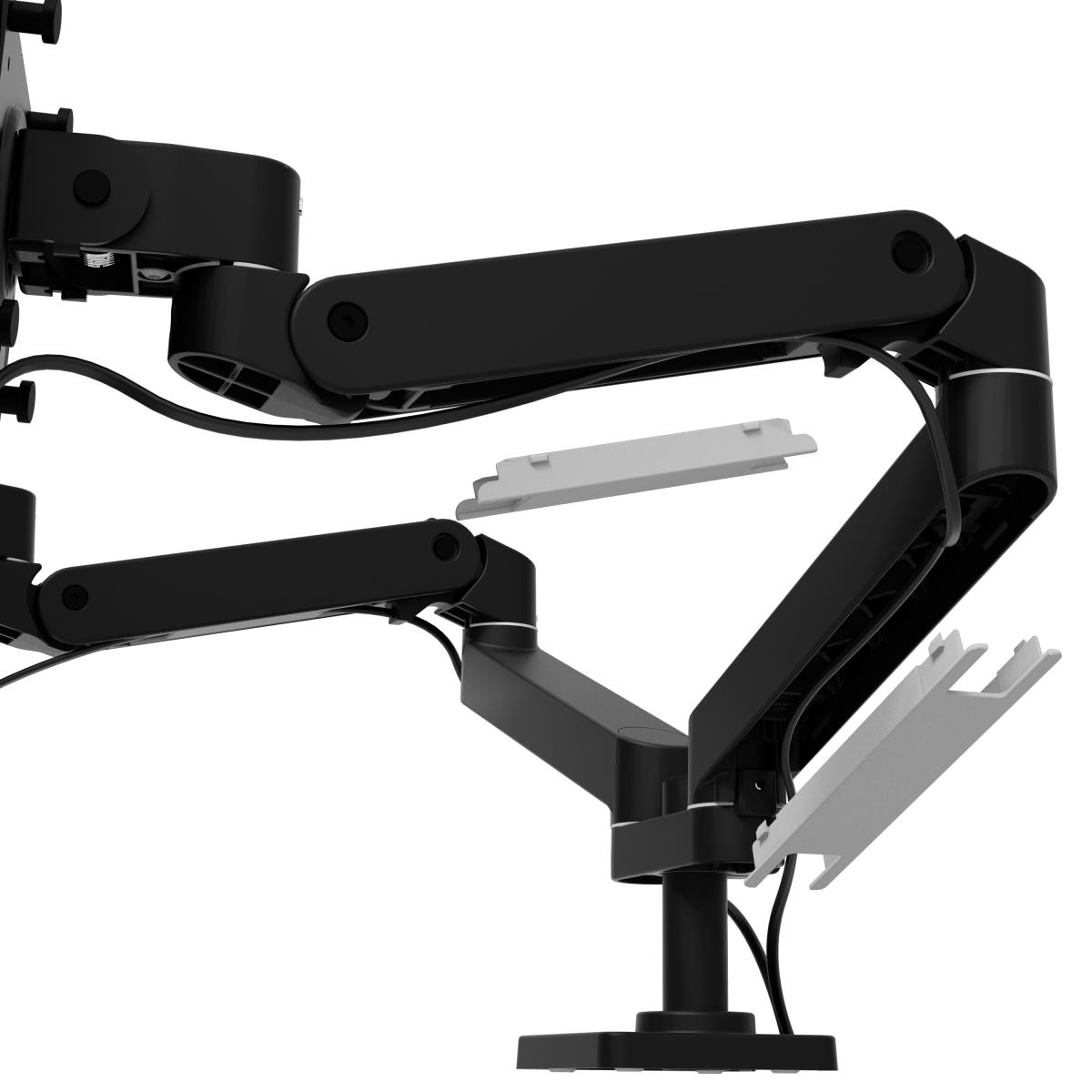 ERGOTRON Monitor Mount - LX Pro Dual Side-by-Side Arm - Desk - 2 monitor - Tilt/Pan/Rotate - up to 27in - Black