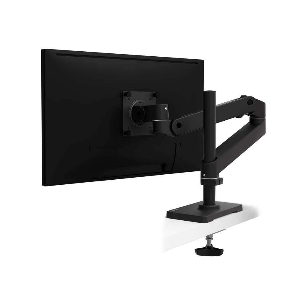 ERGOTRON Monitor Mount - LX Pro Desk Monitor Arm, Tall Pole, Grommet Mount - 1 monitor - Tilt/Pan/Rotate - up to 34in - Black