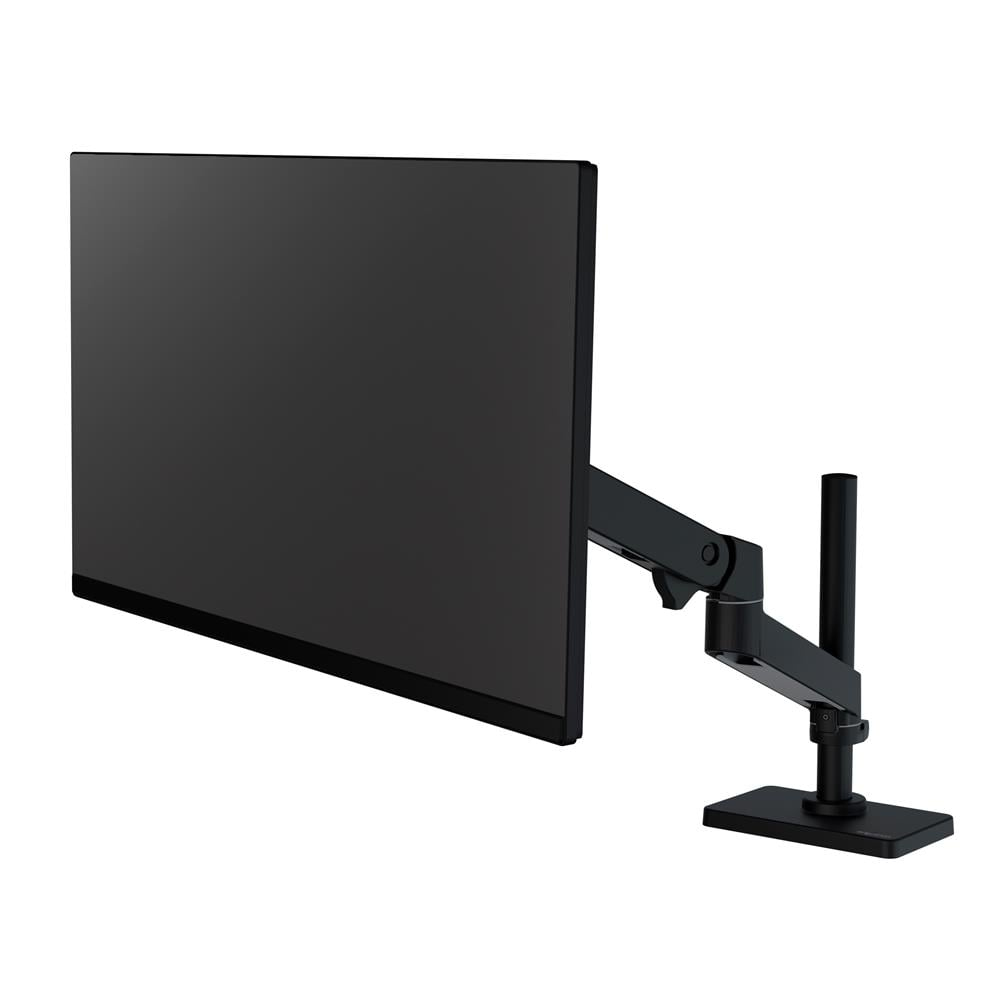 ERGOTRON Monitor Mount - LX Pro Desk Monitor Arm, Tall Pole, Grommet Mount - 1 monitor - Tilt/Pan/Rotate - up to 34in - Black