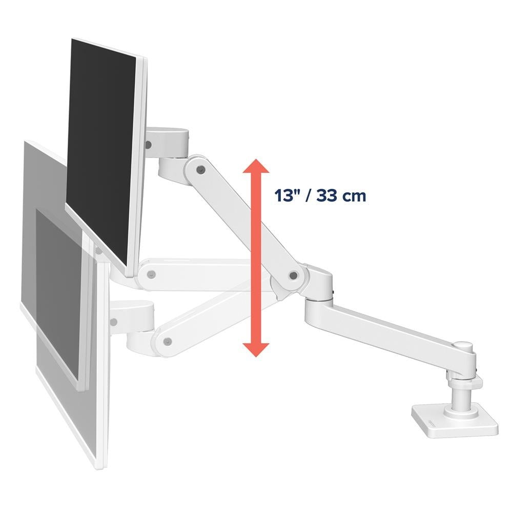 ERGOTRON Monitor Mount - LX Pro - Desk - 1 monitor - Tilt/Pan/Rotate - up to 34in - C-Clamp - White