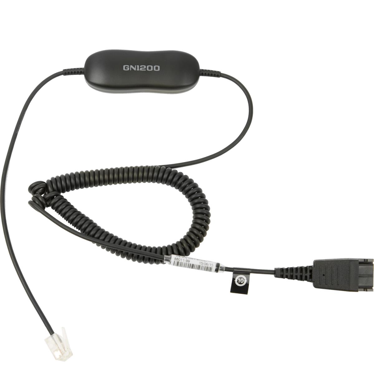 JABRA Gn 1200 Direct Connect Coiled Cord - Qd To Rj10