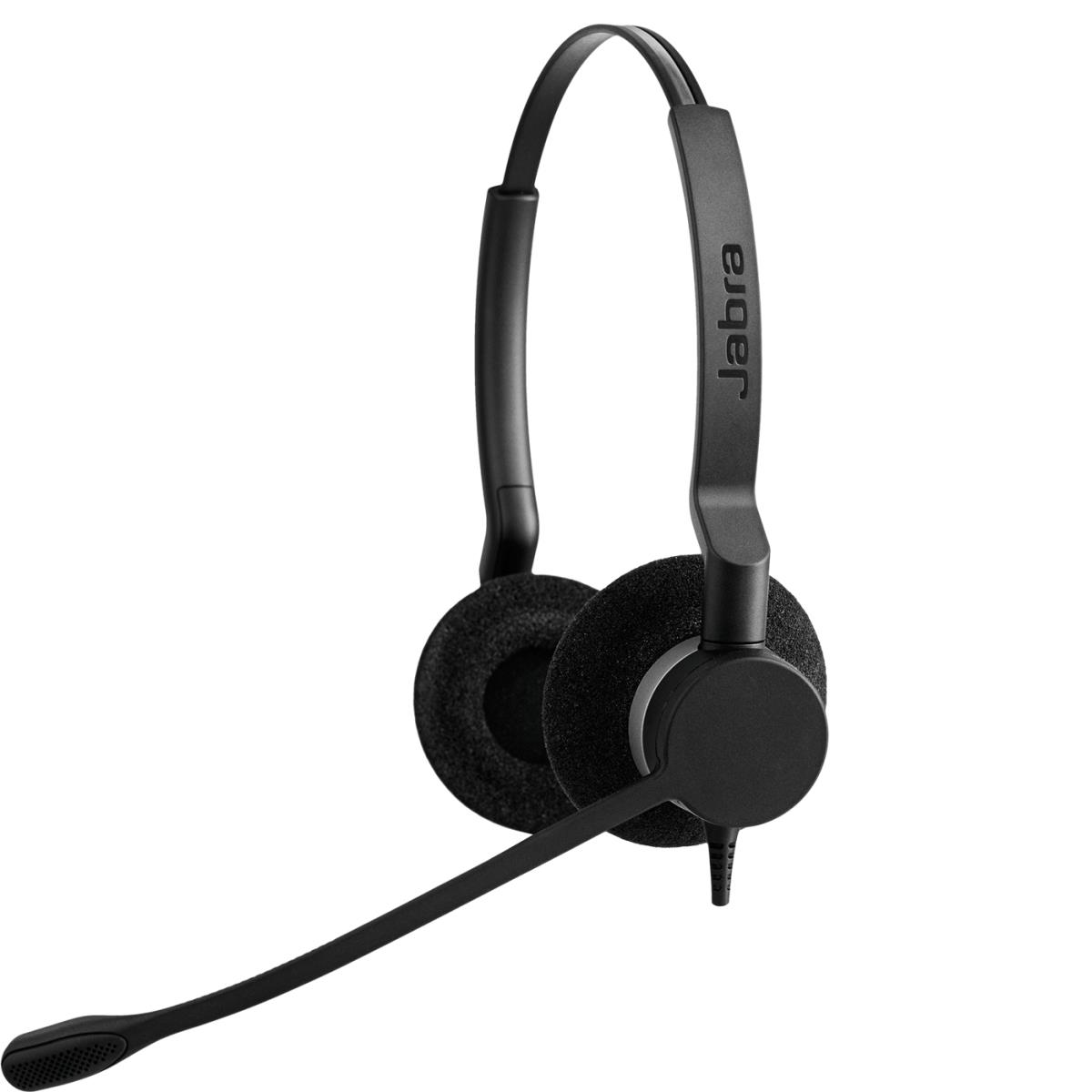 JABRA Headset Biz 2300 - Duo - Quick Disconnect (QD) Connector - Black - Noise Cancelling - Headband