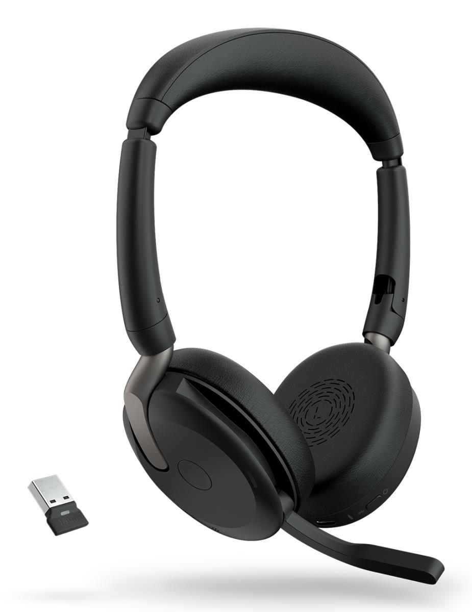 JABRA Headset Evolve2 65 flex UC - Stereo - USB-A / BT - Black - Wireless Charging
