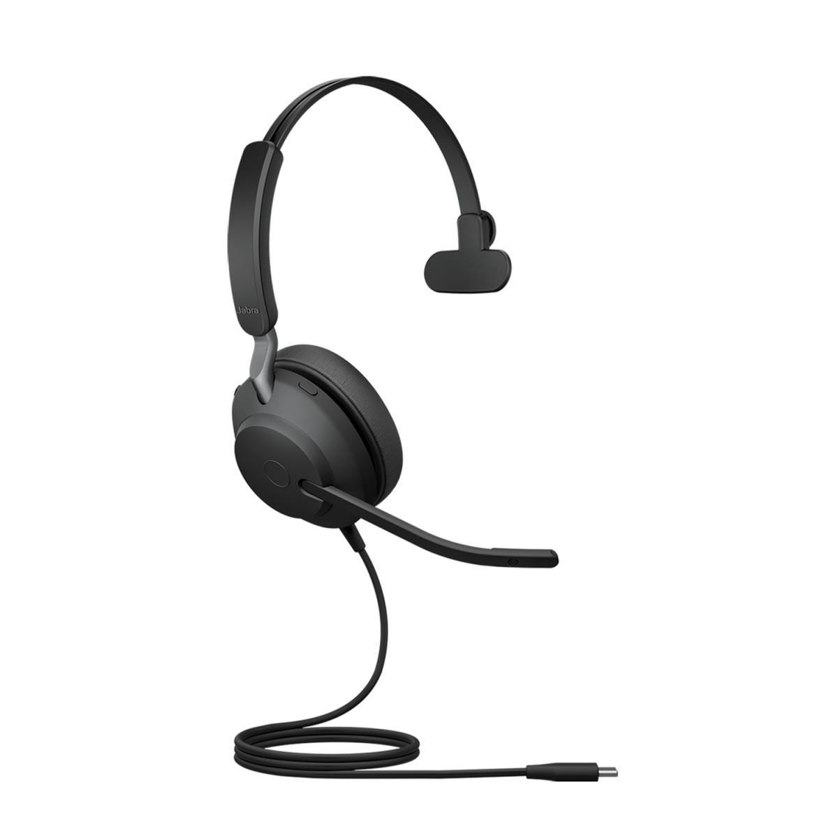 JABRA Headset Evolve2 40 SE UC - Mono - USB-C - Ext. Cord
