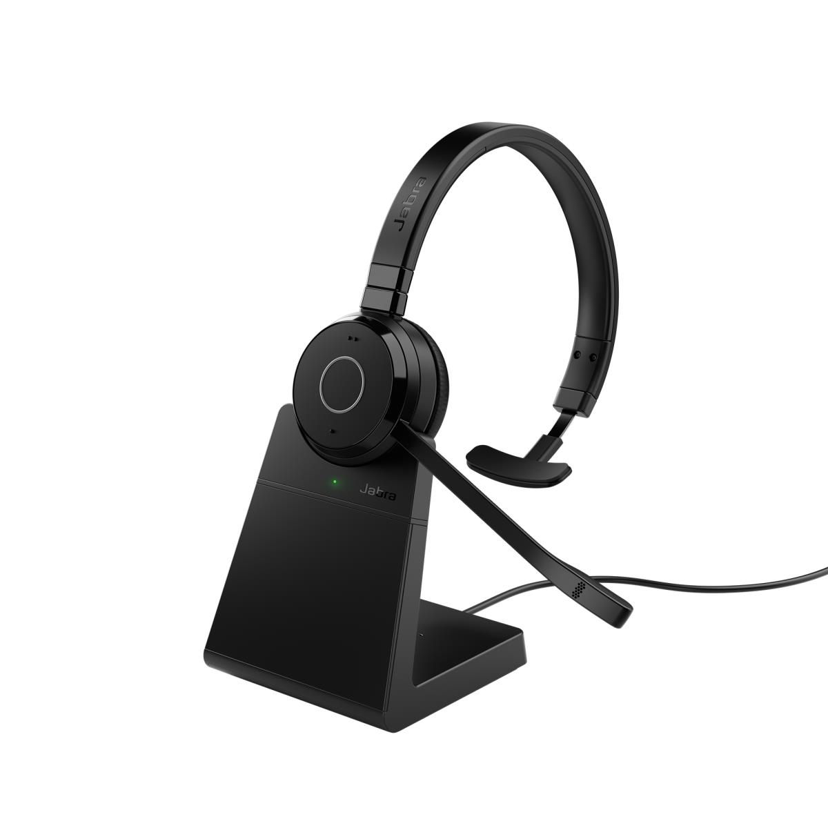 JABRA Headset Evolve 65 TE MS - Mono - Bluetooth - Link 390a - Stand