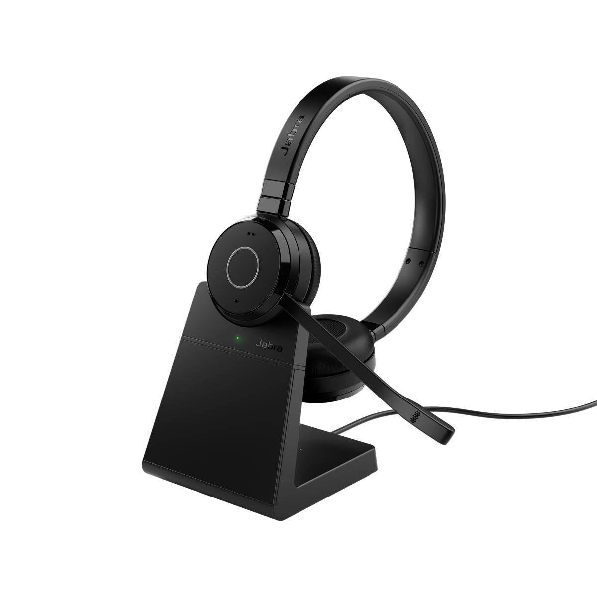 JABRA Headset Evolve 65 TE UC - Stereo - Bluetooth - Link 390a - Stand