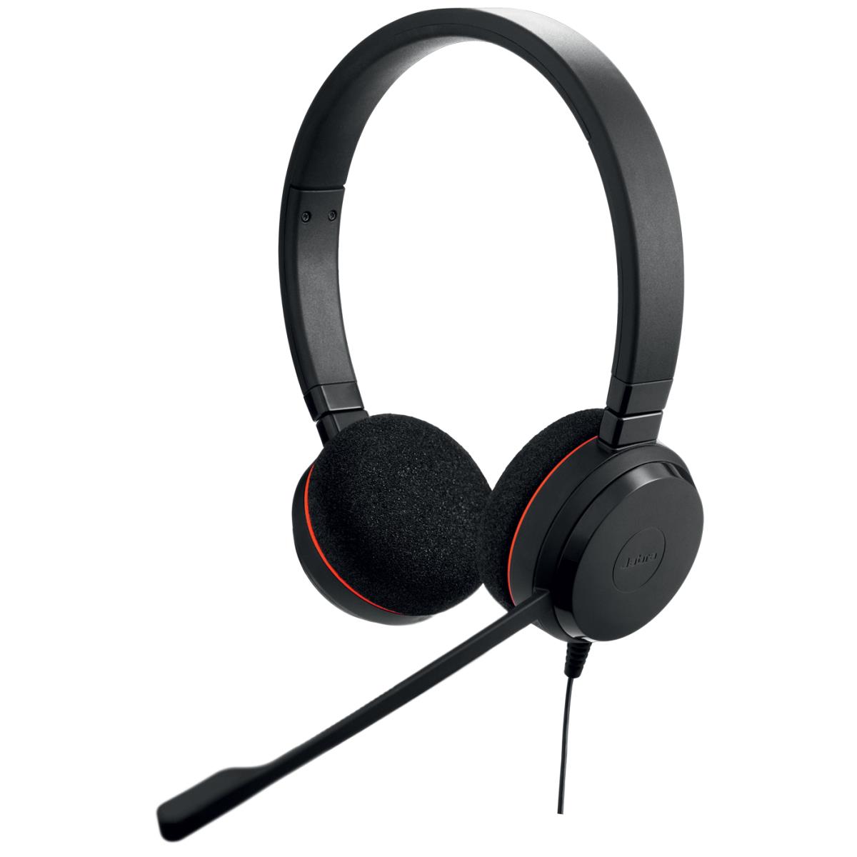 JABRA Headset Evolve 20 MS - stereo - USB-C/A adapter