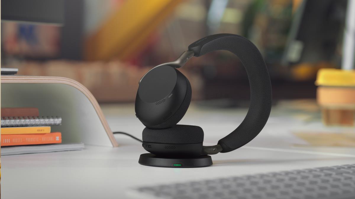 JABRA Headset Evolve3 75 UC - Stereo - Bluetooth - USB-A - Black - Wireless Charging Pad