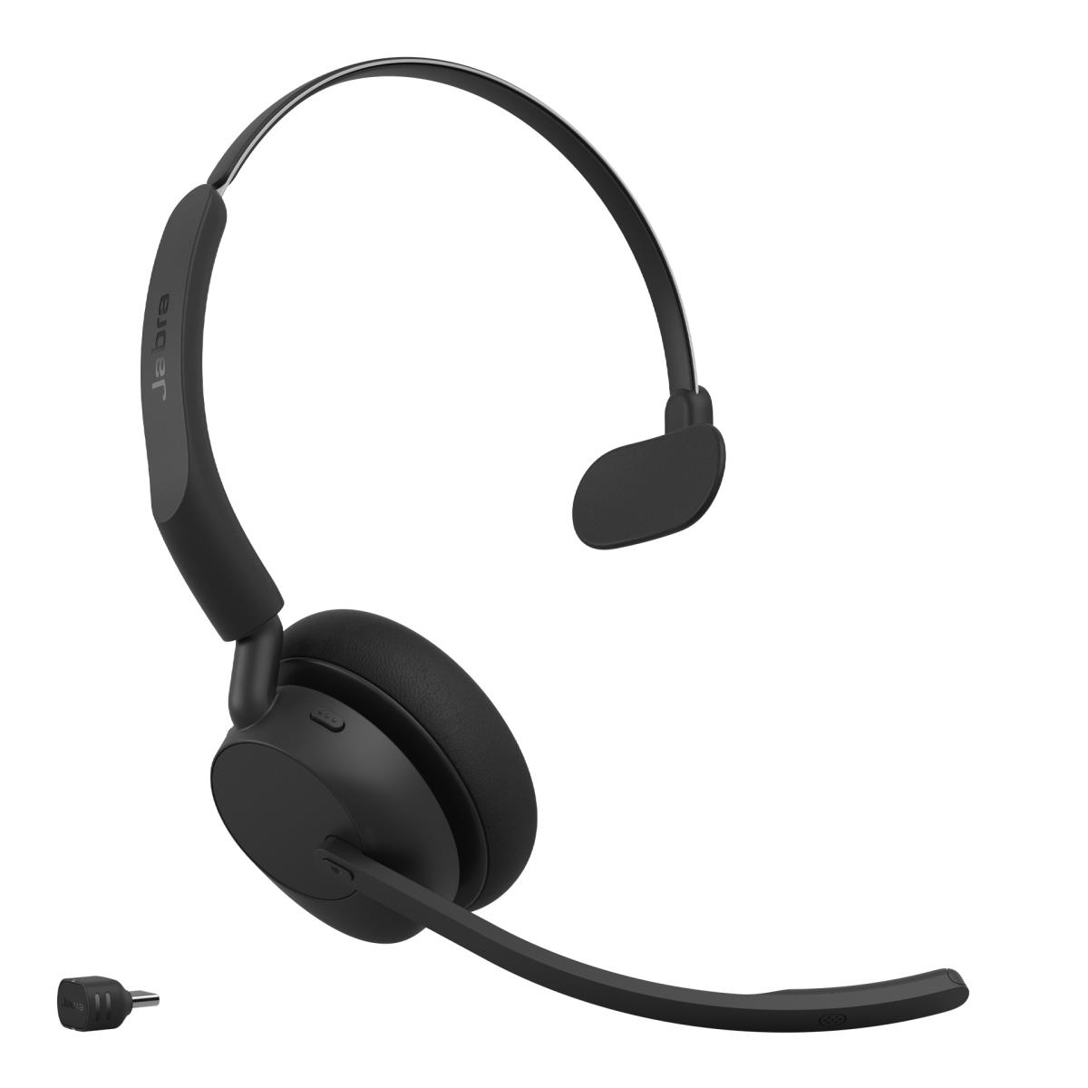 JABRA Headset Evolve3 45 UC - Mono - Bluetooth - Link 390c - Charging Stand