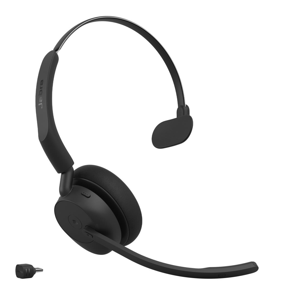 JABRA Headset Evolve3 45 MS - Mono - Bluetooth - Link 390c - Charging Stand