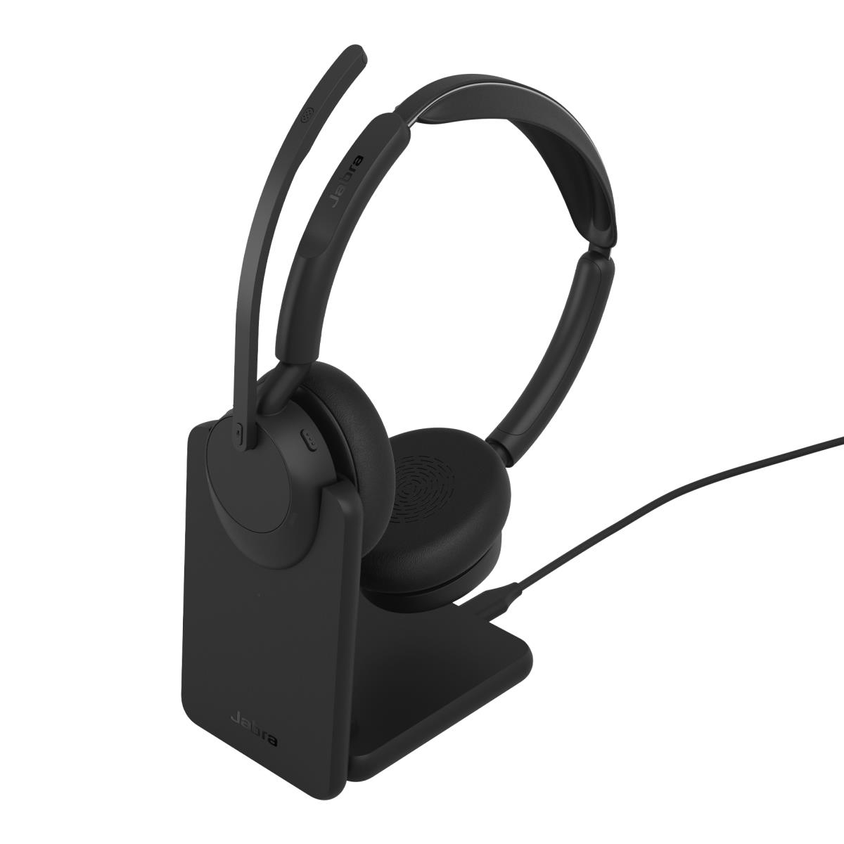 JABRA Headset Evolve3 45 UC - Stereo - Bluetooth - Link 390c - Charging Stand