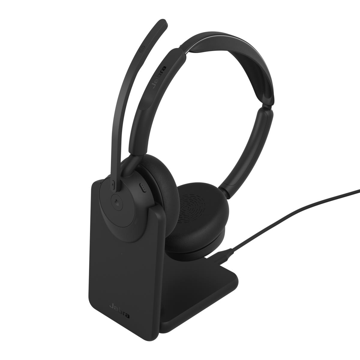 JABRA Headset Evolve3 45 MS - Stereo - Bluetooth - Link 390a - Charging Stand