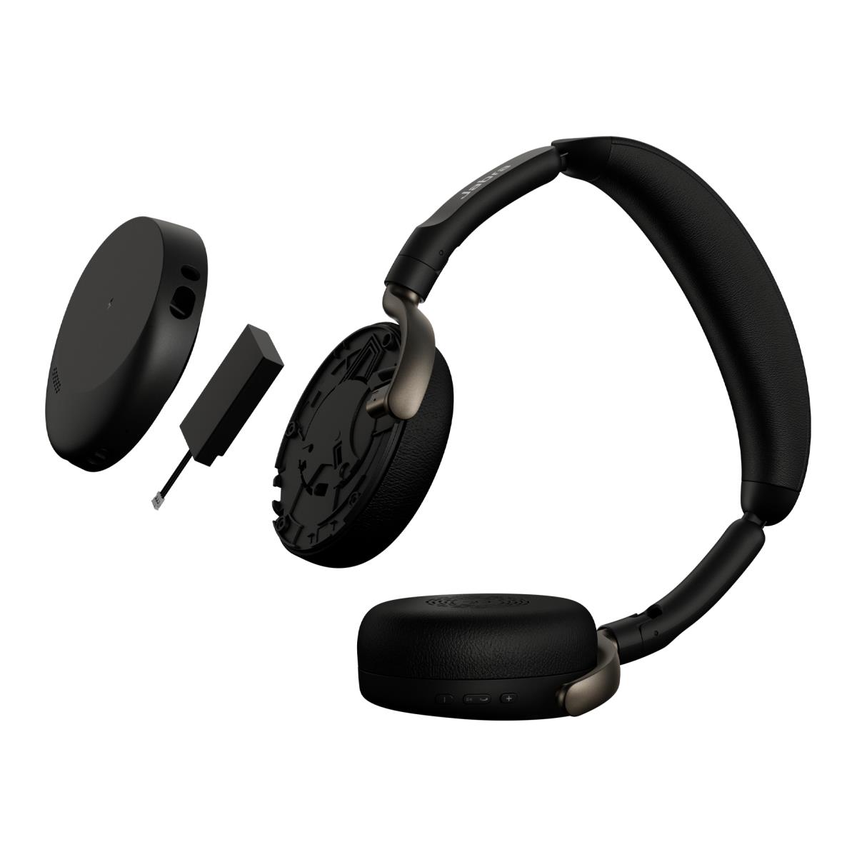 JABRA Headset Evolve3 65 Flex MS - Stereo - Bluetooth - Link 390a - Wireless Charging Pad