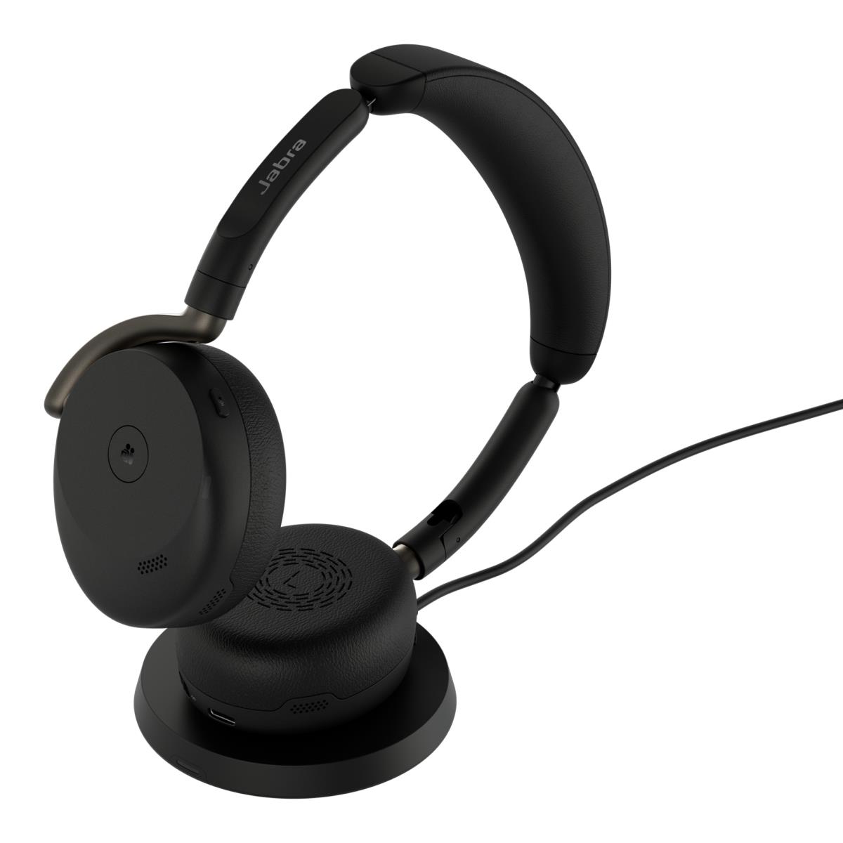 JABRA Headset Evolve3 65 Flex MS - Stereo - Bluetooth - Link 390a - Wireless Charging Pad