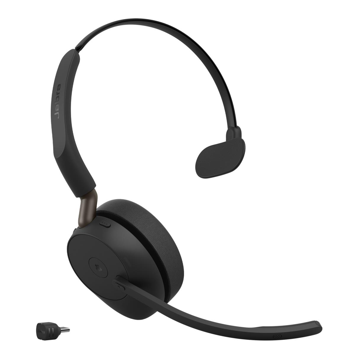 JABRA Headset Evolve3 65 MS - Mono - Bluetooth - Link 390c - Charging Stand