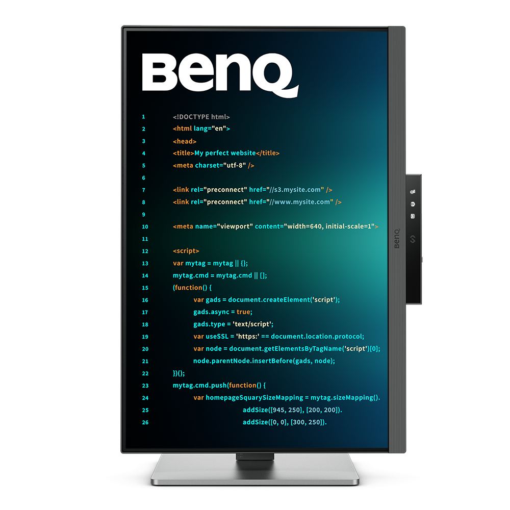 BENQ Desktop Monitor - Rd240q - 24in - 2560x1600 (wqxga) - Black