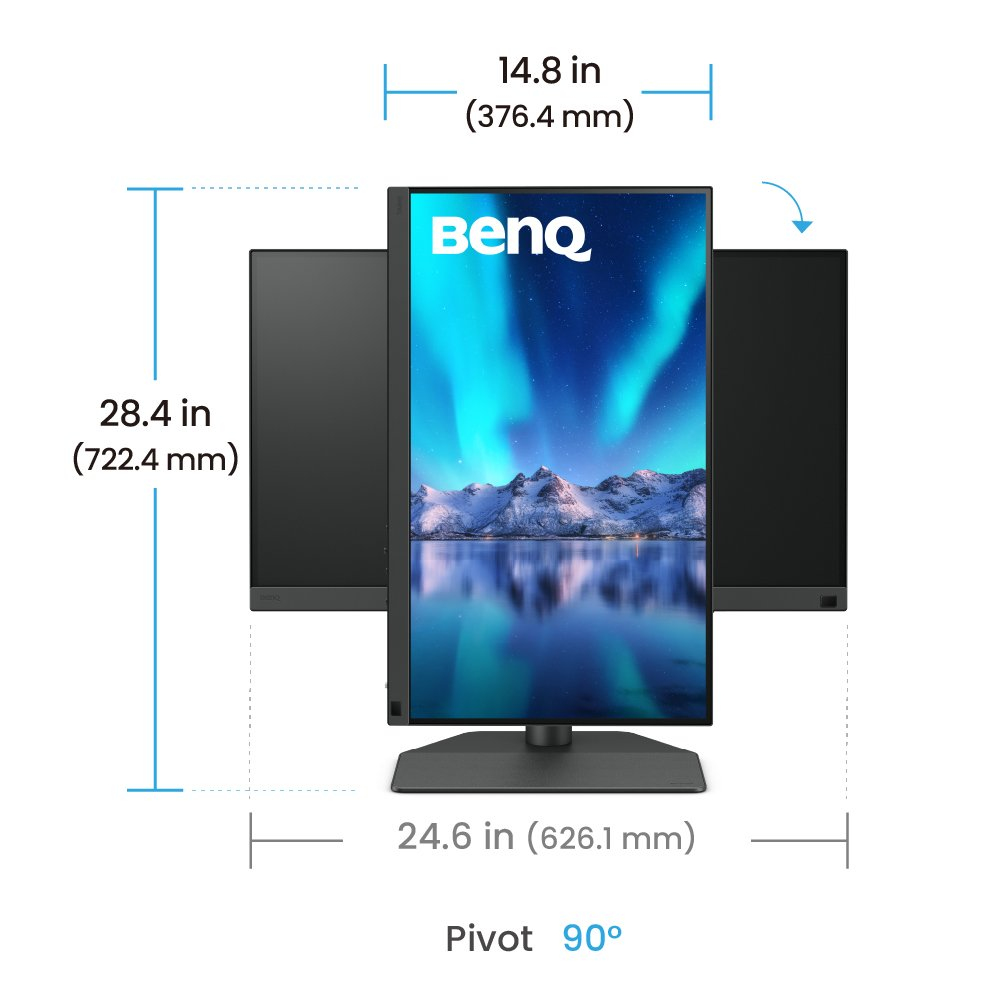 BENQ Desktop Monitor - Sw242q - 24in - 2560x1600 (wqxga) - Black