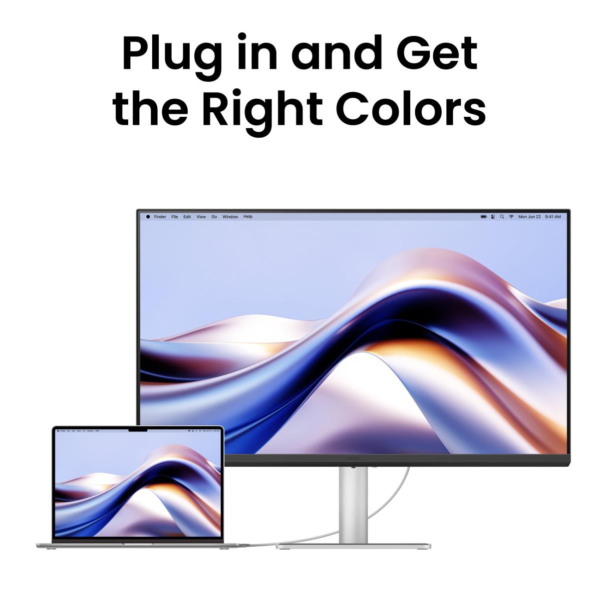 BENQ Desktop Monitor - Ma270u - 27in - 3840x2160 (4k/ Uhd) - White