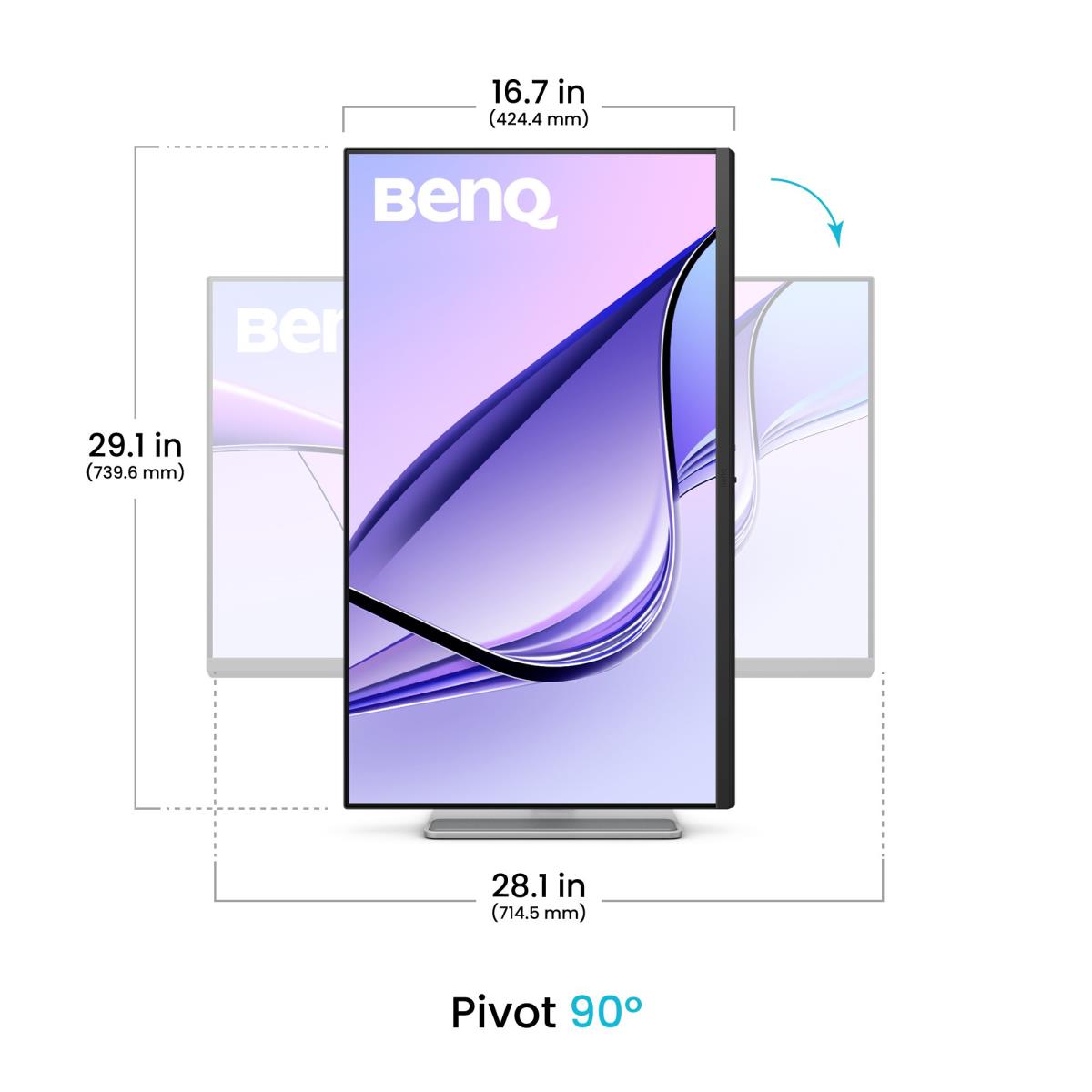 BENQ Desktop Monitor - Ma320u - 32in - 3840x2160 (4k/ Uhd) - White