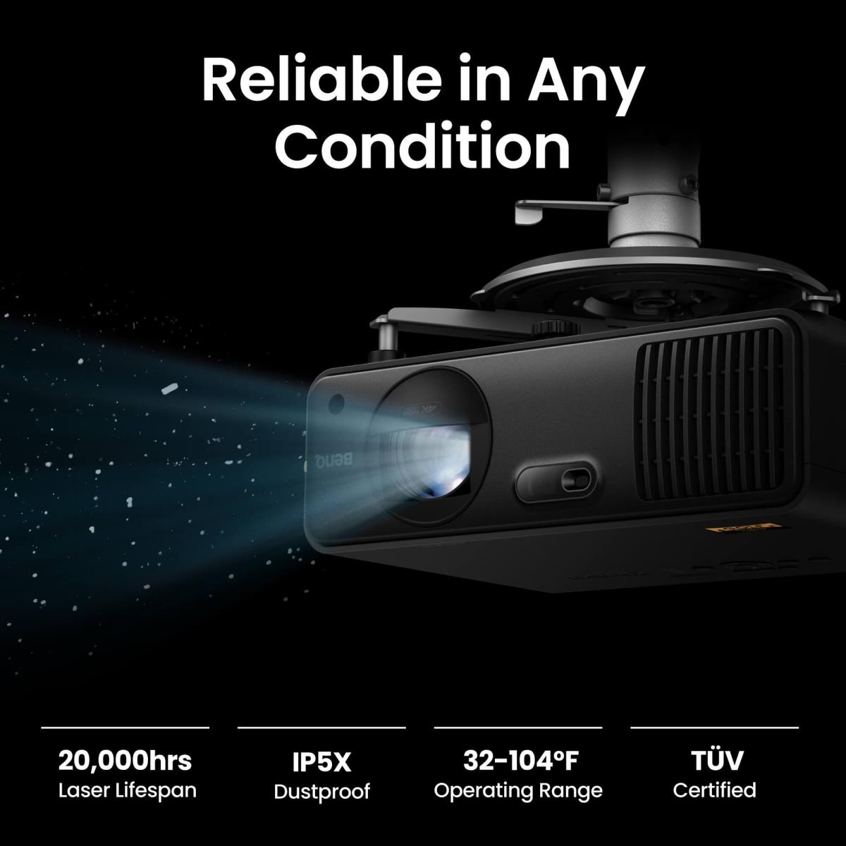 BENQ Ak700st - Dlp Projector - Laser - 4000 Lm - 3840 X 2160 (4k/ Uhd) - Black