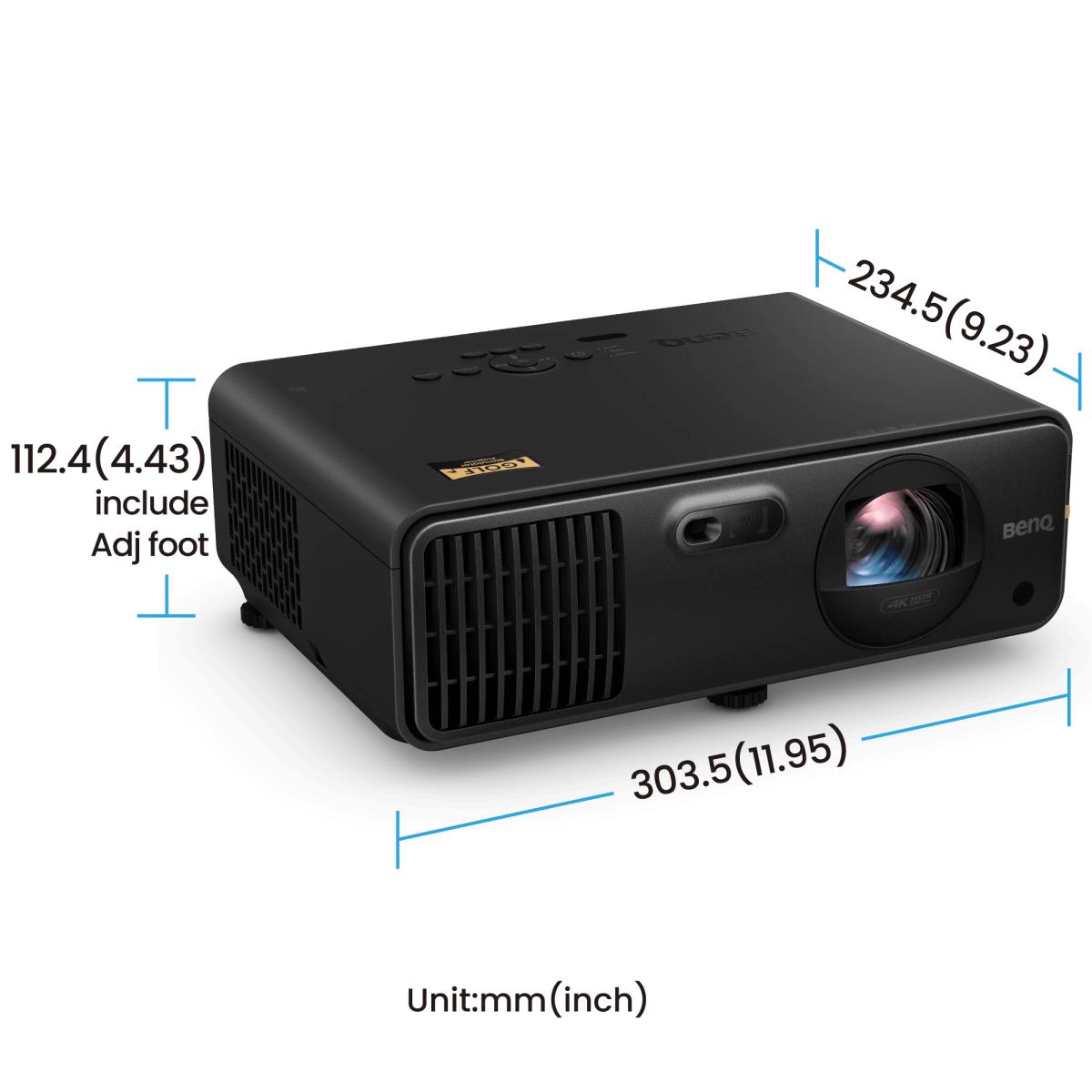 BENQ Ak700st - Dlp Projector - Laser - 4000 Lm - 3840 X 2160 (4k/ Uhd) - Black