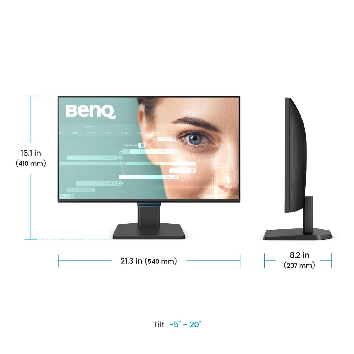 BENQ Desktop Monitor - Gw2490c - 24in - 1920x1080 (full Hd) - Black
