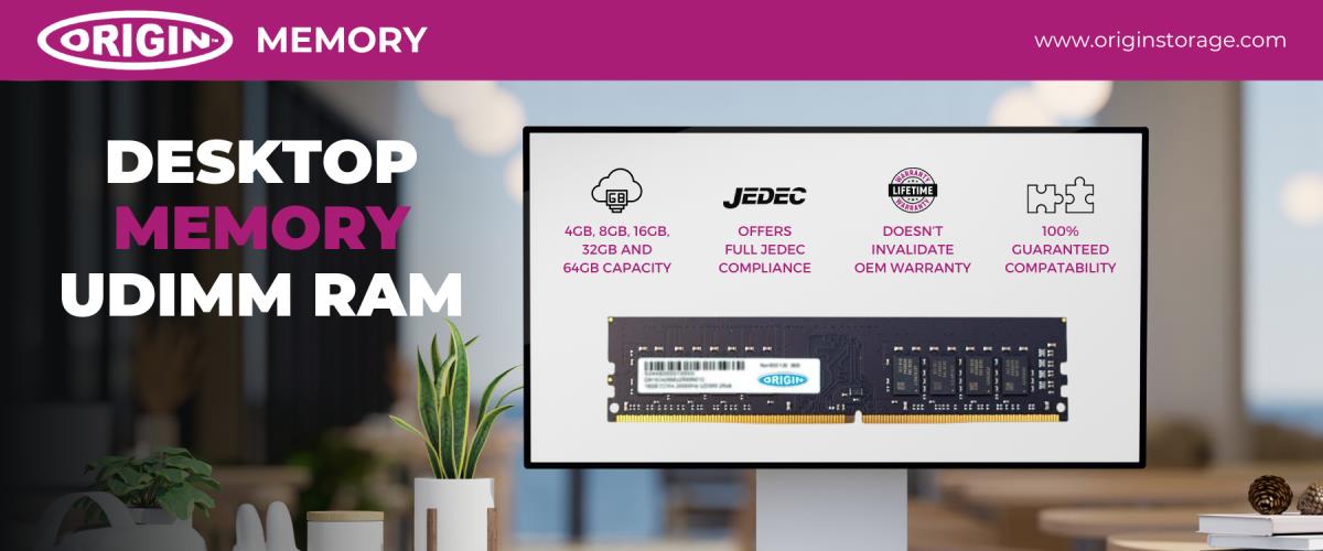 ORIGIN STORAGE Memory 8GB Ddr4 UDIMM 3200MHz 1rx8 Non ECC (om8g43200u1rx8ne12)
