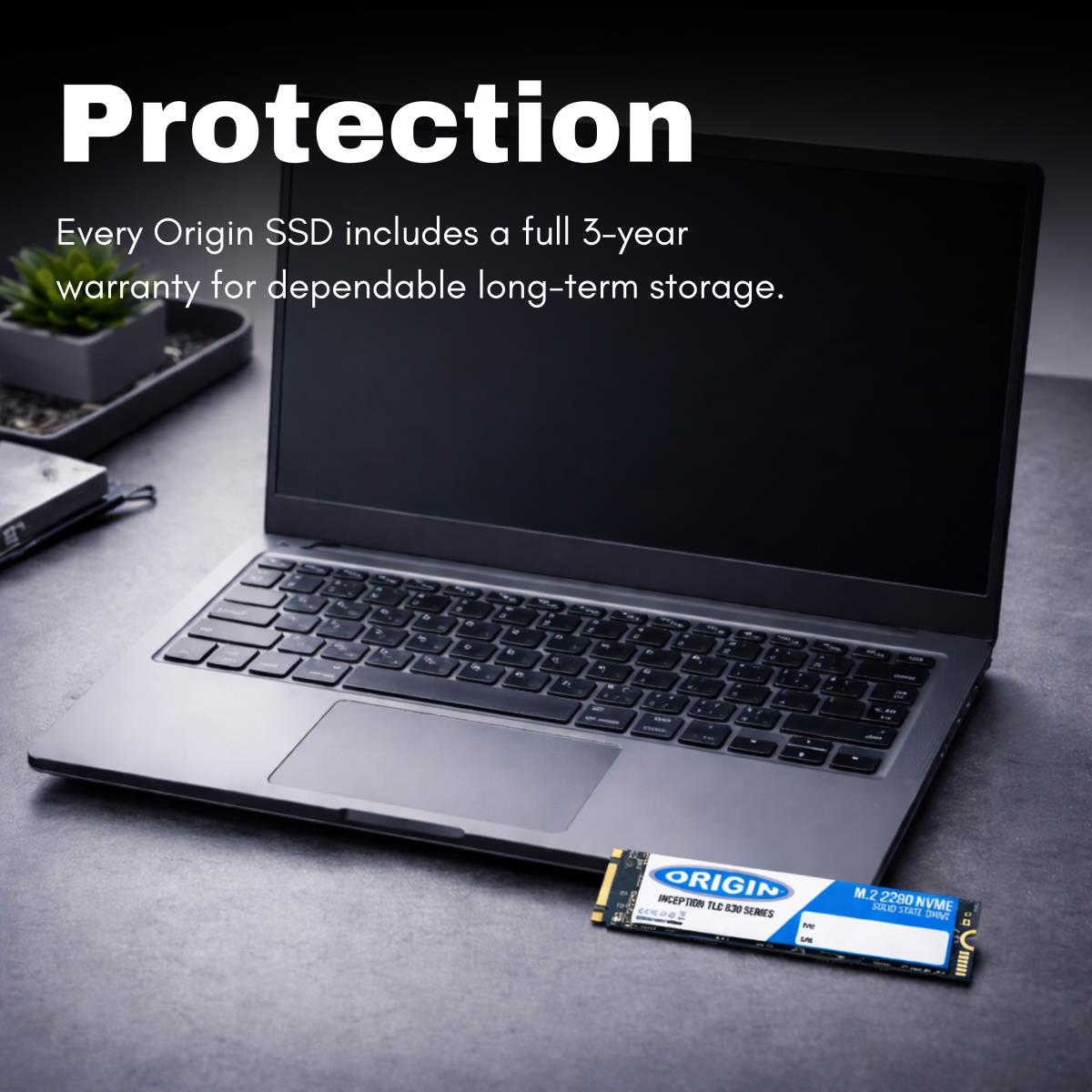 ORIGIN STORAGE SSD - Inception Tlc 830 Nvme - 512GB - Pci-e G3 - M.2 2280 3D Tlc 80mm