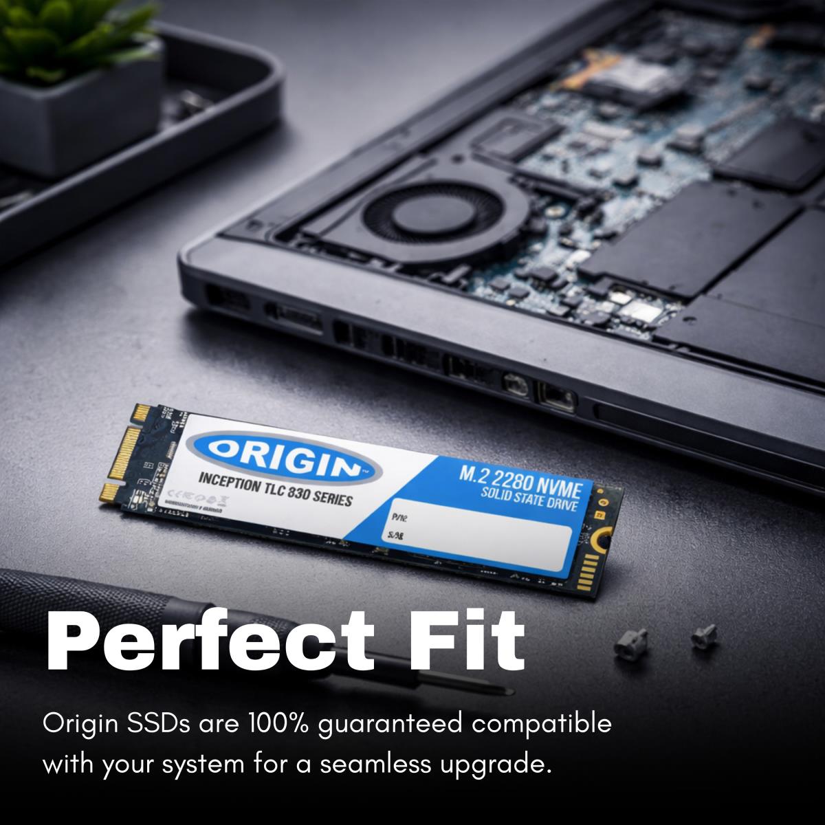 ORIGIN STORAGE SSD - Inception Tlc 830 Nvme - 512GB - Pci-e G3 - M.2 2280 3D Tlc 80mm